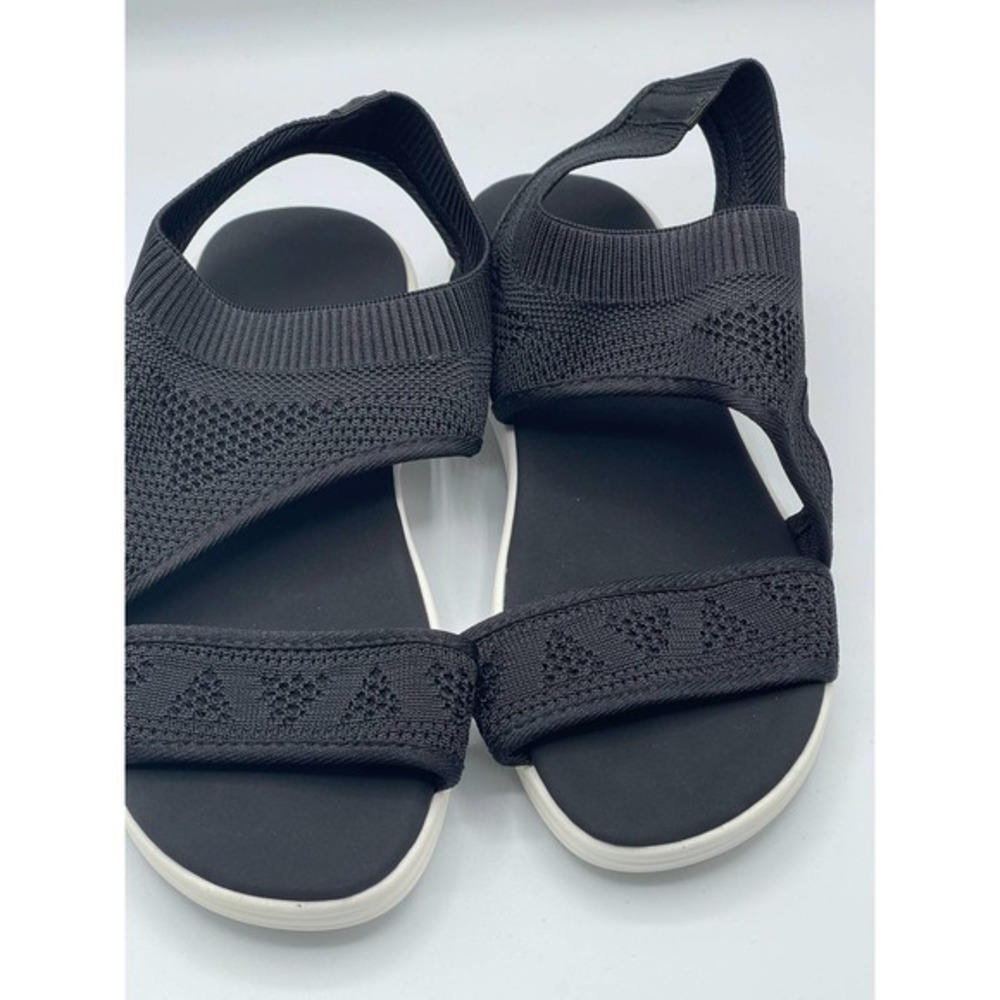 RXFSP Black Angular Sandal - Women‎